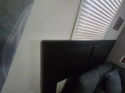 Queen headboard and matching frame, View more