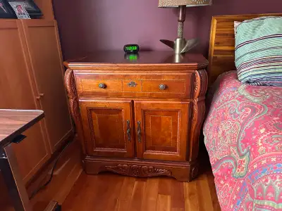 Solid wood night stand, View more