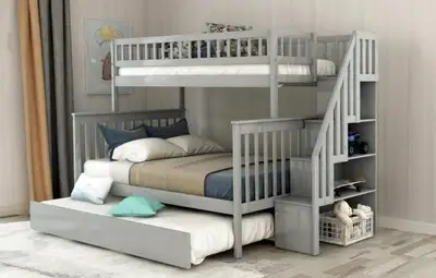 Kids Trundle Bunkbed-Brand New, View more