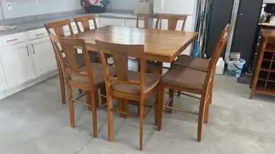 Dining Room kitchen table, 8 chairs and hutch , View more