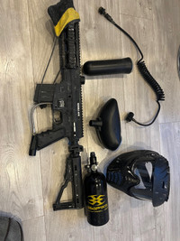 Paintball gun and gear 
