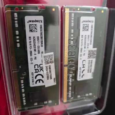 Kingston 16 GB sodimm kit 3200 mhz ddr4, View more