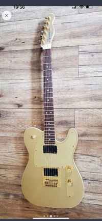 Fender Squire John 5 gold telecaster with upgraded EMG pickups