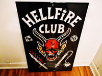 Stranger Things Hellfire Club Framed Cardboard Poster