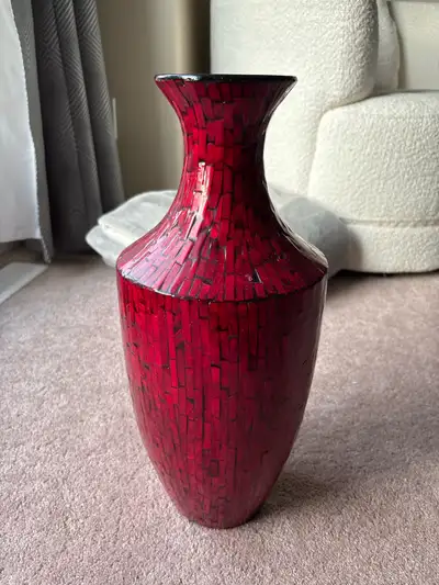 Red Mosaic Vase, View more