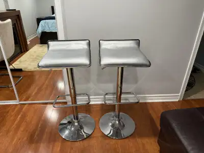 Bar adjustable height high stools - pair, View more