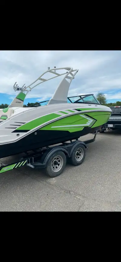2018 Chaparral 223 VRX wake boat About 120hrs Twin 250hp Seadoo motors (closed cooling) Has Bimini a...