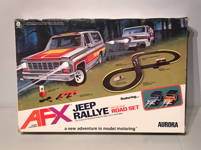 Vintage 1980 Aurora AFX Jeep Rally Toy Slot Car HO Scale w Box in Toys & Games in Ottawa