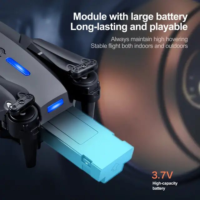 Mini RC E88 Drone 4K HD Dual Cameras Foldable Quadcopter LED in General Electronics in Kitchener / Waterloo - Image 5