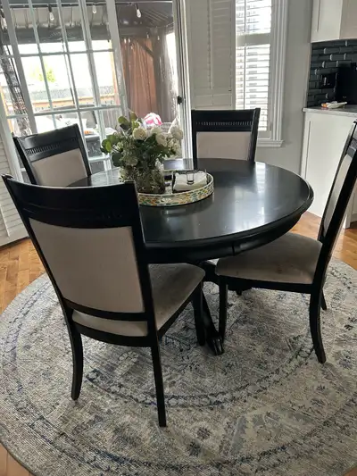 Round Table and 4 Chairs, View more