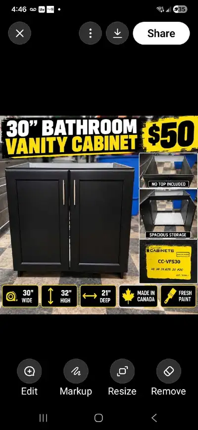 Action Cabinets 30-inch Bathroom Vanity, View more