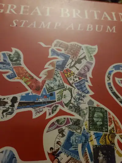 British stamp book used and mint some hinged and some clear hinge less mounts from 1925 to 1978 more...