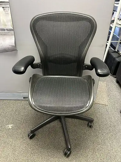 Herman Miller Aeron Chair Size B with Lumber!!, View more