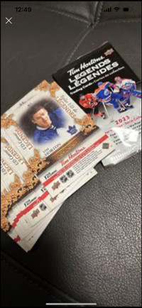 Tim Hortons 2023 NHL trading cards  canvas set