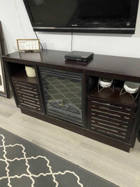 Fireplace tv stand 