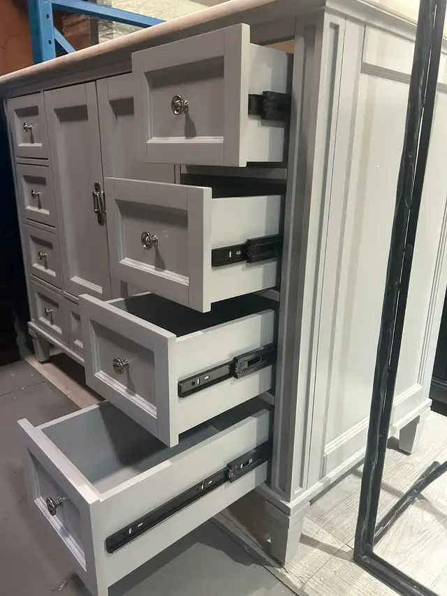 48” Single Sink Vanity – Brand New – Marble Top, 9 Drawers in Cabinets & Countertops in Oakville / Halton Region - Image 6