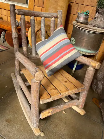 Handcrafted  Log Rocking Chair, View more