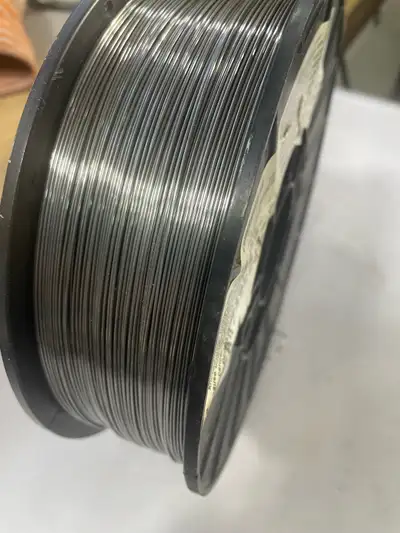 ESBA flux-cored weld wire. 10 lb roll nearly full., View more