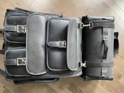 Good quality all zippers and clips work lightly used sold the motorcycle so no longer need the lugga...