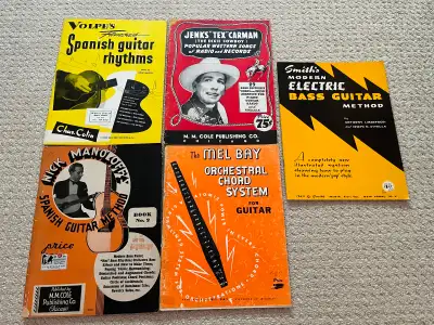 Vintage guitar method and song books 1930-1950s, View more