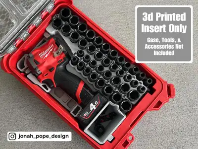 Insert only - Case and tools not included. Designed for Gen1 M12 Stubby 3/8" Impact (2554-20) plus t...