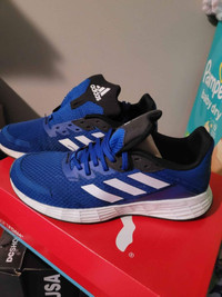 Adidas boys running shoe blue