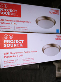 2 X  PROJECT SOURCE FLUSHMOUNT LED CEILING FIXTURES