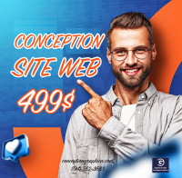 Conception site web, 499$, Website design Création site web