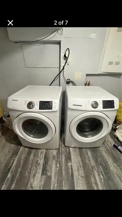 Samsung 27 w front laod washer Electric  dryer set , View more