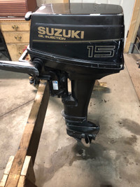 Suzuki 15 Horse electric start Outboard 