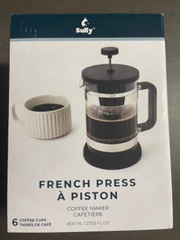 French Press coffee maker. Brand new