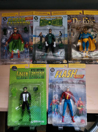 DC Direct Hard Traveling Heroes Green Lantern, Flash, dr Fate.