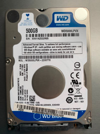 Disque dur 2.5 pouces 500 Go / Hard disk 2.5 inches 500 Gb