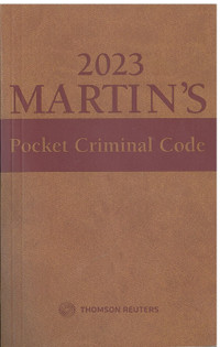2023 Martin's Pocket Criminal Code 9781668702734