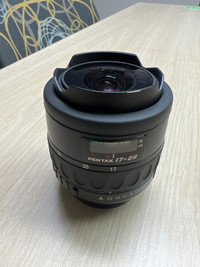 Pentax fish eye 17-28 mm 3.5-4.5 lens