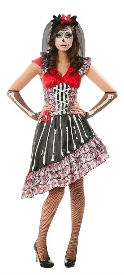 NEW Good Mark Women's Day Of The Dead Halloween Costume sz M, View more