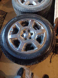 FOUR SUMMER TIRES ON FACTORY RIMS FORD F150