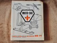 Moto-Ski catalogue de pièces 1965-1971