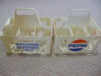 Kitchener Beverages Ltd + Pepsi-Cola plastic 6 pop bottle cases