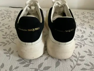 white leather and suede alexander mcqueen shoes , View more