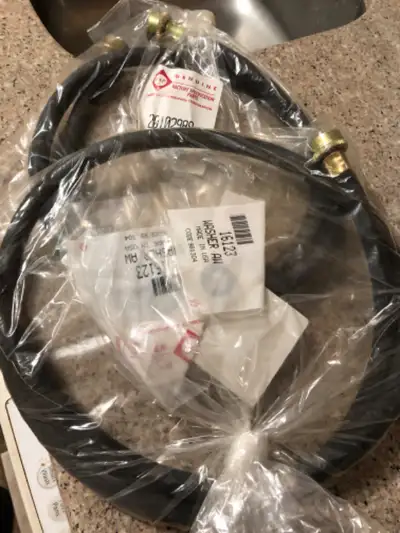 Washing machine and steam dryer hoses -New, unused, View more
