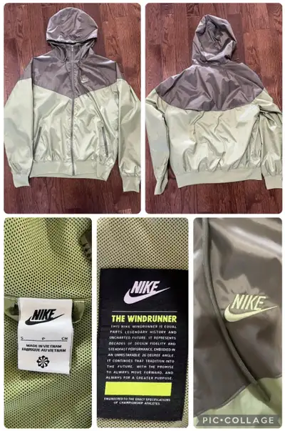 BRAND NEW Green Nike Windbreaker/Windrunner Jacket - Size Small, View more