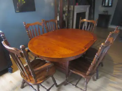 Maple Dining Table and 6 Chairs, View more