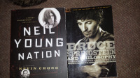 BOOKS NEIL YOUNG  &  BRUCE SPRINGSTEEN