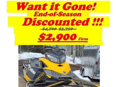 Ski-Doo MXZ 600 Sport Carbureted 2,970miles with: -597cc, 2-stroke liquid cooled Rotax 600 twin carb...