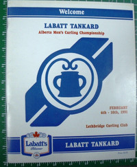 LABATT TANKARD - ALBERTA MEN'S CURLING (1991 LETHBRIDGE)