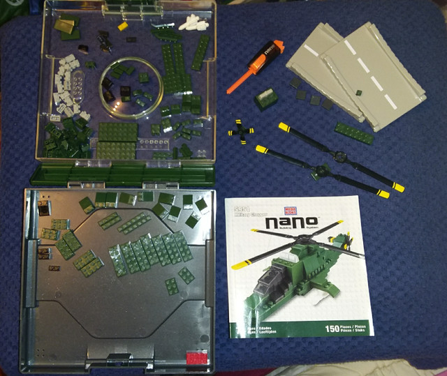 Mega Bloks Nano Military Chopper #5951 Set,2004,Lego Blocks in Toys & Games in Truro - Image 4