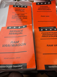VINTAGE 2000 RAM VAN / WAGON 4 BOOK FACTORY MANUAL SET #M1406