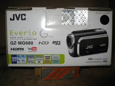 JVC EVERIO G SERIES GZ-MG680 HARD DISK VIDEO CAM CORDER, View more