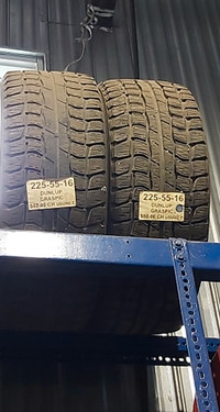 #25  2 pneus Hiver DUNLUP GRASPIC 225/55R16